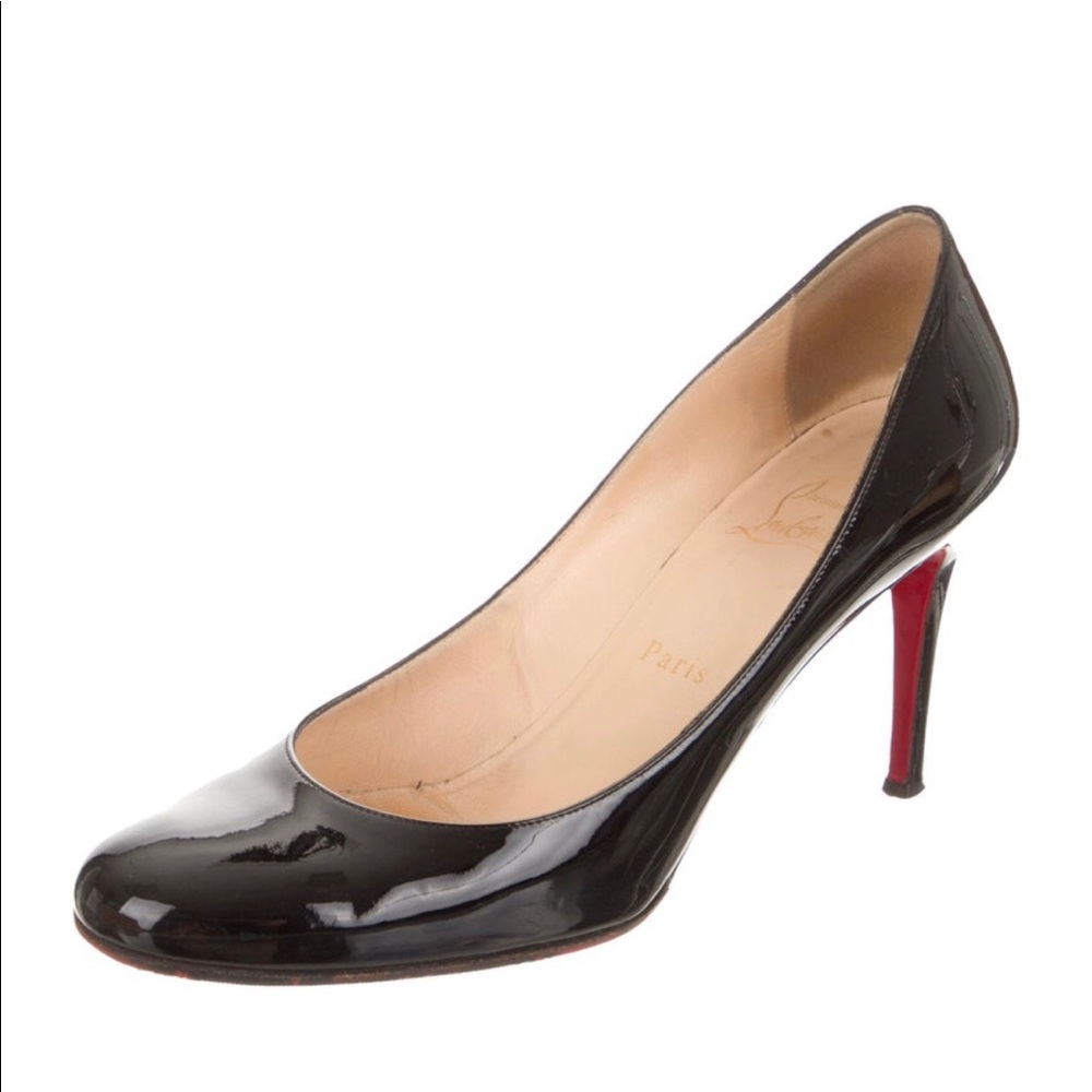 Black Patent Louboutin Pumps